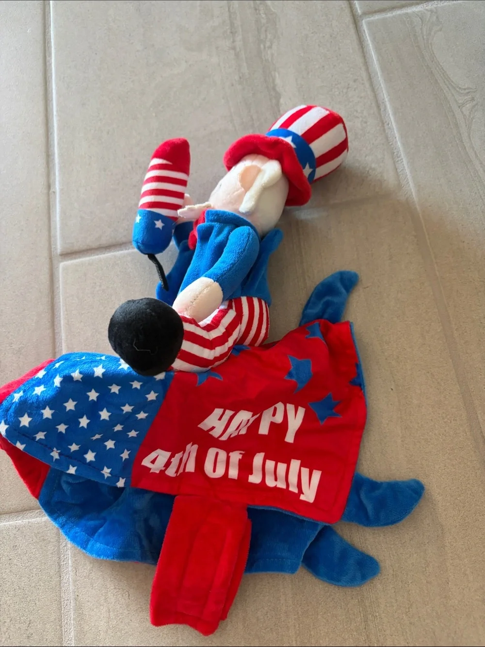 NWOT Uncle Sam Patriotic Happy 4th of July Dog Costume